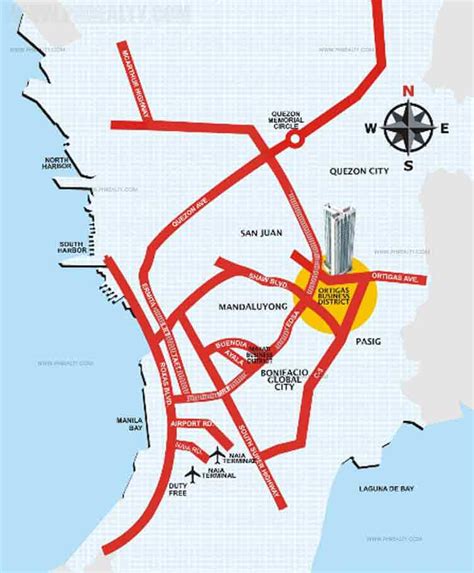 ortigas philippines map.